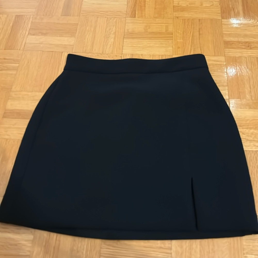 Wilfred mini skirt with slit black size 0